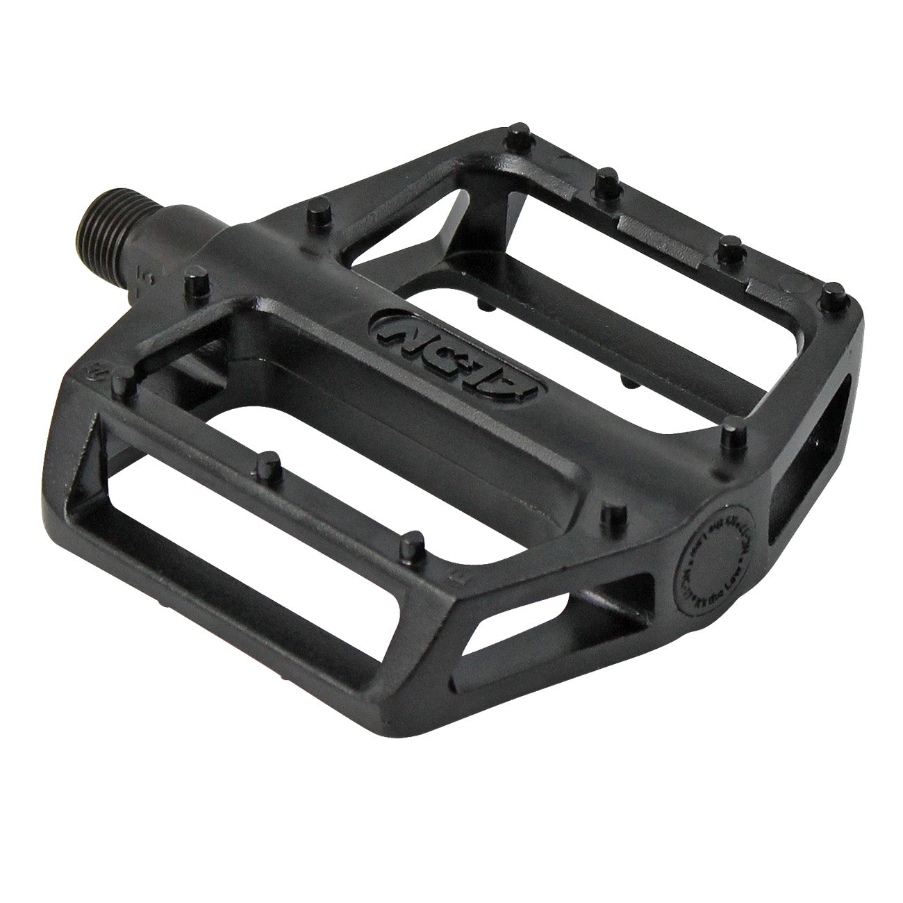 NC-17 Plattformpedal STD Zero Pro, Alu, molded Pins, Kugellager schwarz