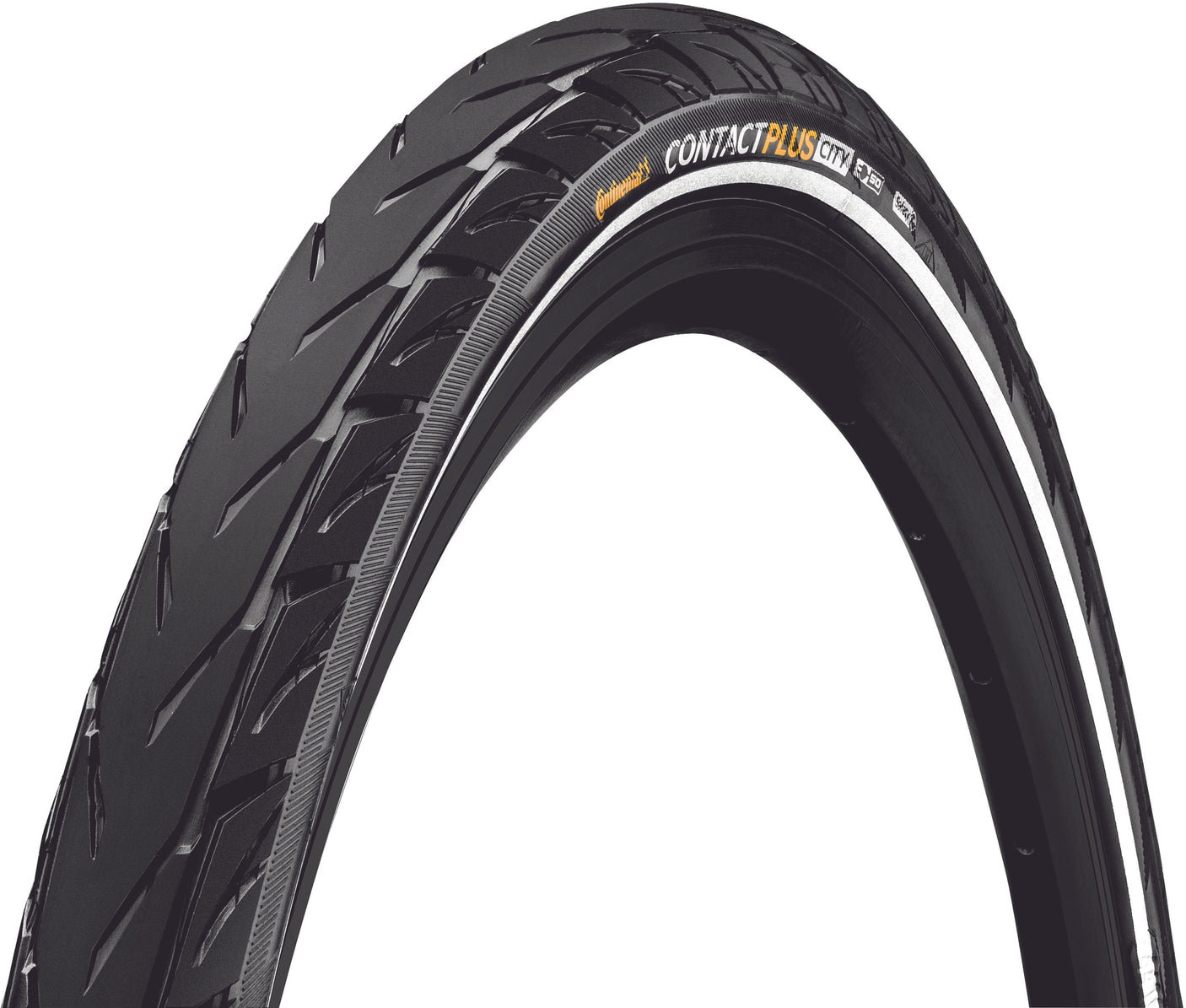 Continental Contact Plus City Drahtreifen 26x1.75" E-50 Reflex schwarz
