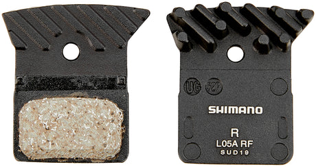 Shimano L05A-RF Resin Scheibenbremsbeläge mit Kühlrippen Dura Ace/Ultegra/105/Tiagra/GRX/Metrea