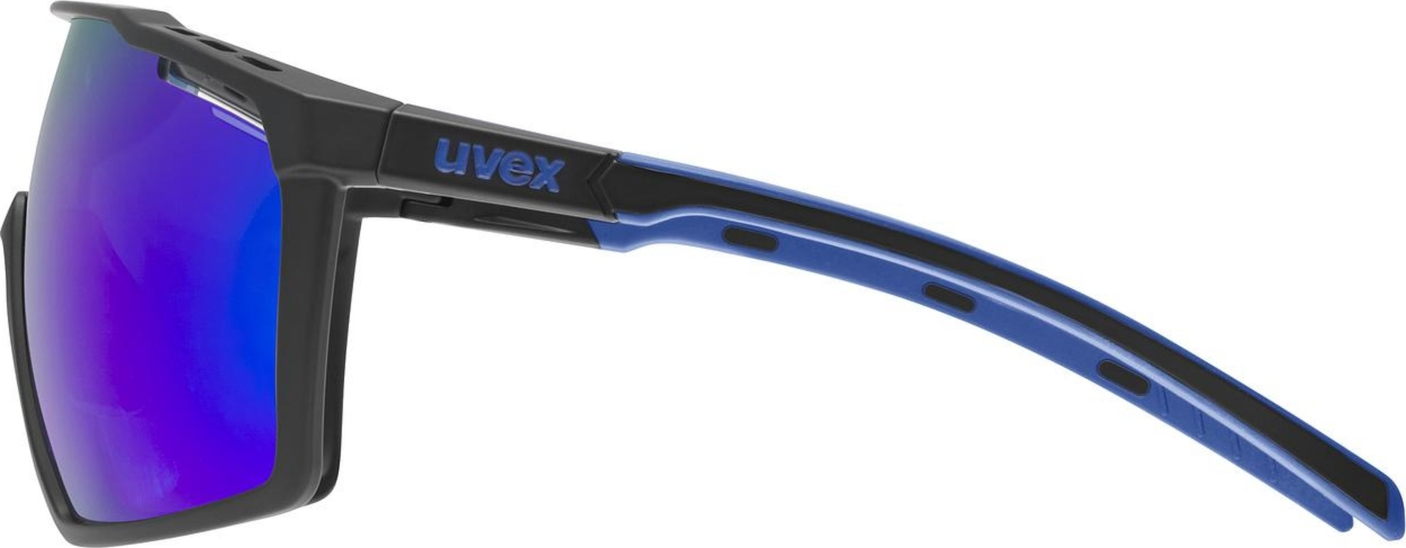 uvex Mtn Perform Radbrille Black-Blue Matt / Mirror Blue