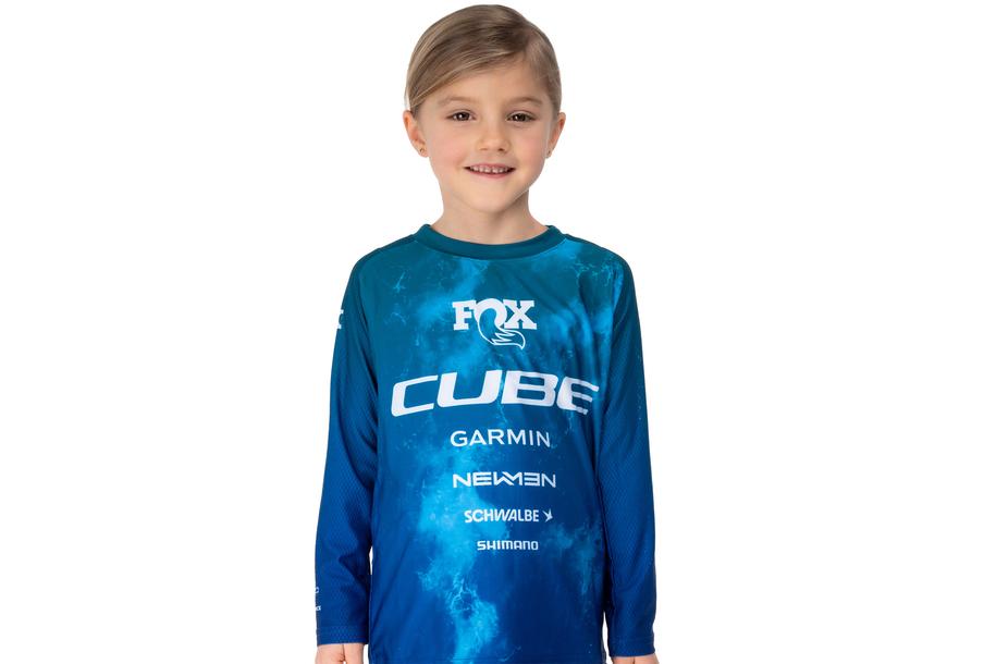 Cube MTB Trikot ROOKIE X Actionteam langarm blue´n´green