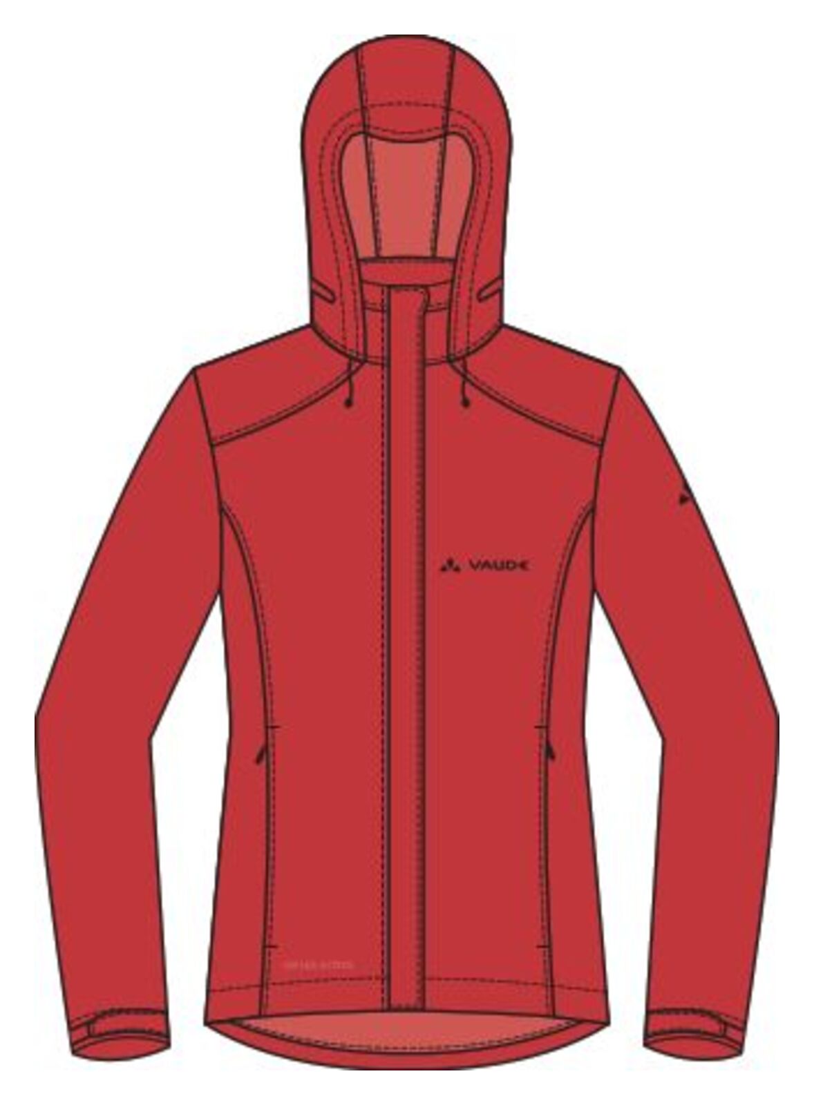 VAUDE Escape Bike Light Jacket Damen rot