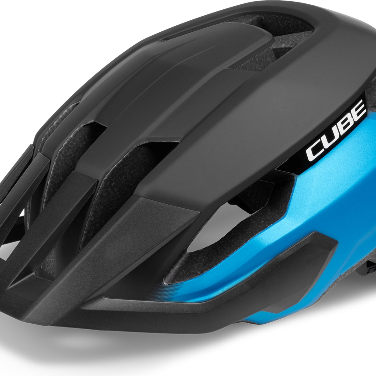 cube fahrradhelm grau Cube STRAY X Actionteam MTB Helm | blue'n'grey