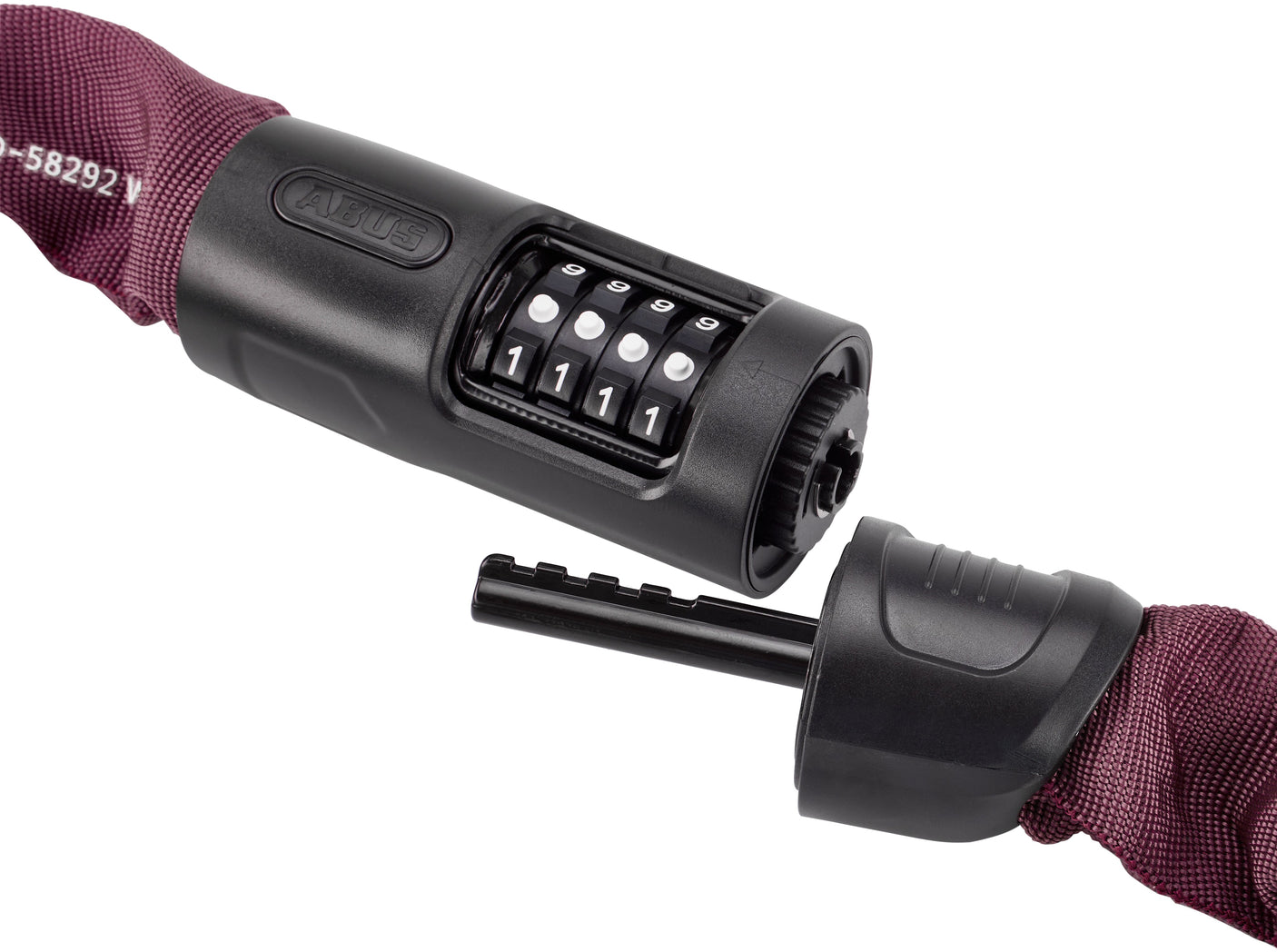 ABUS 8808C/85 Kettenschloss russet rot