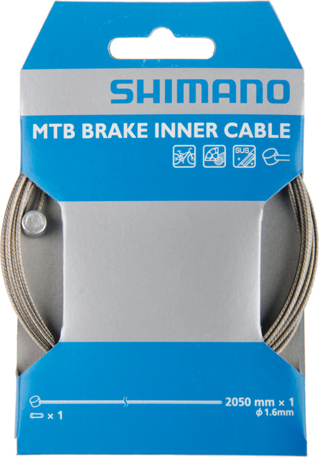 Shimano MTB Bremszug Edelstahl grau