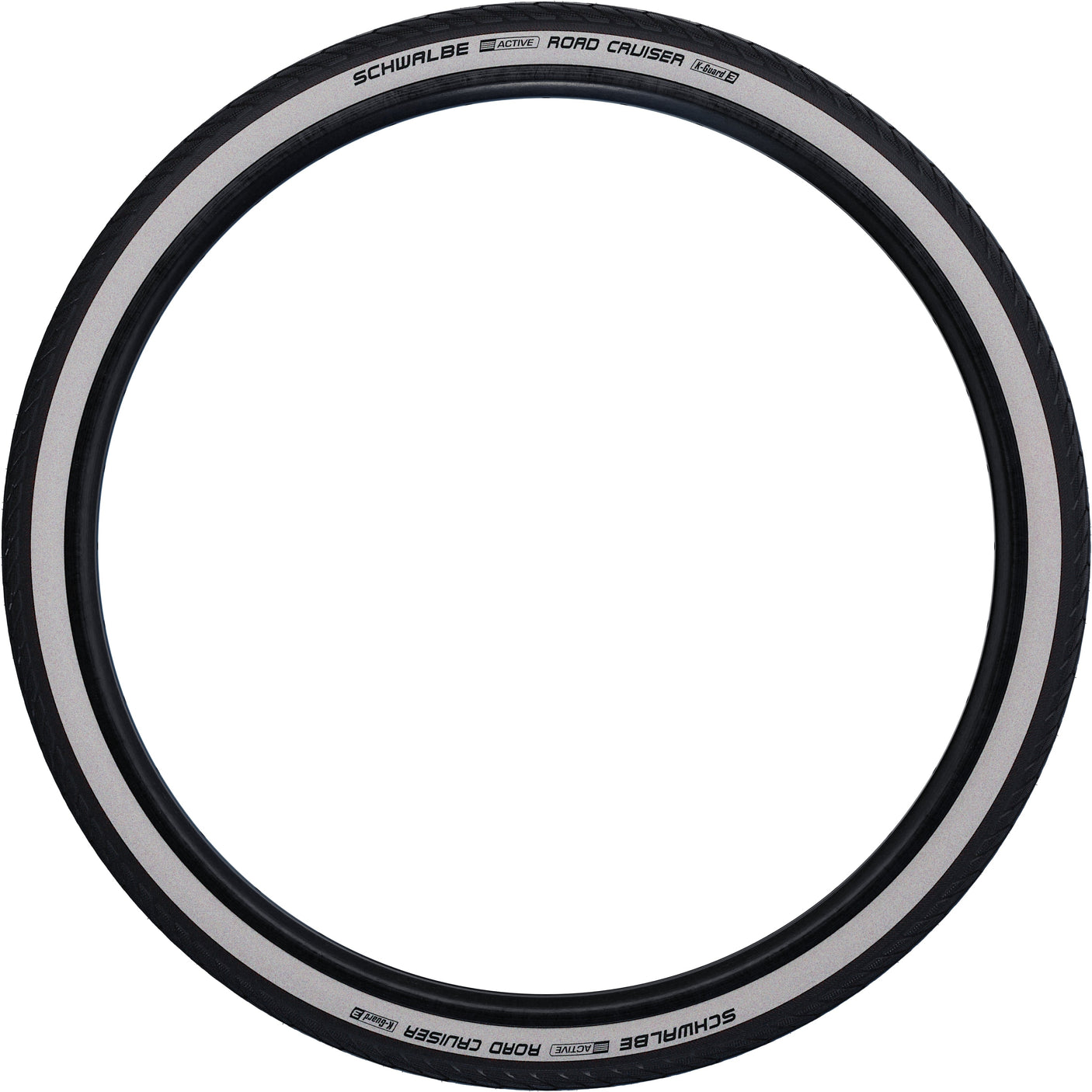 Schwalbe Road Cruiser Drahtreifen 20x1.75" K-Guard Active schwarz/weiß
