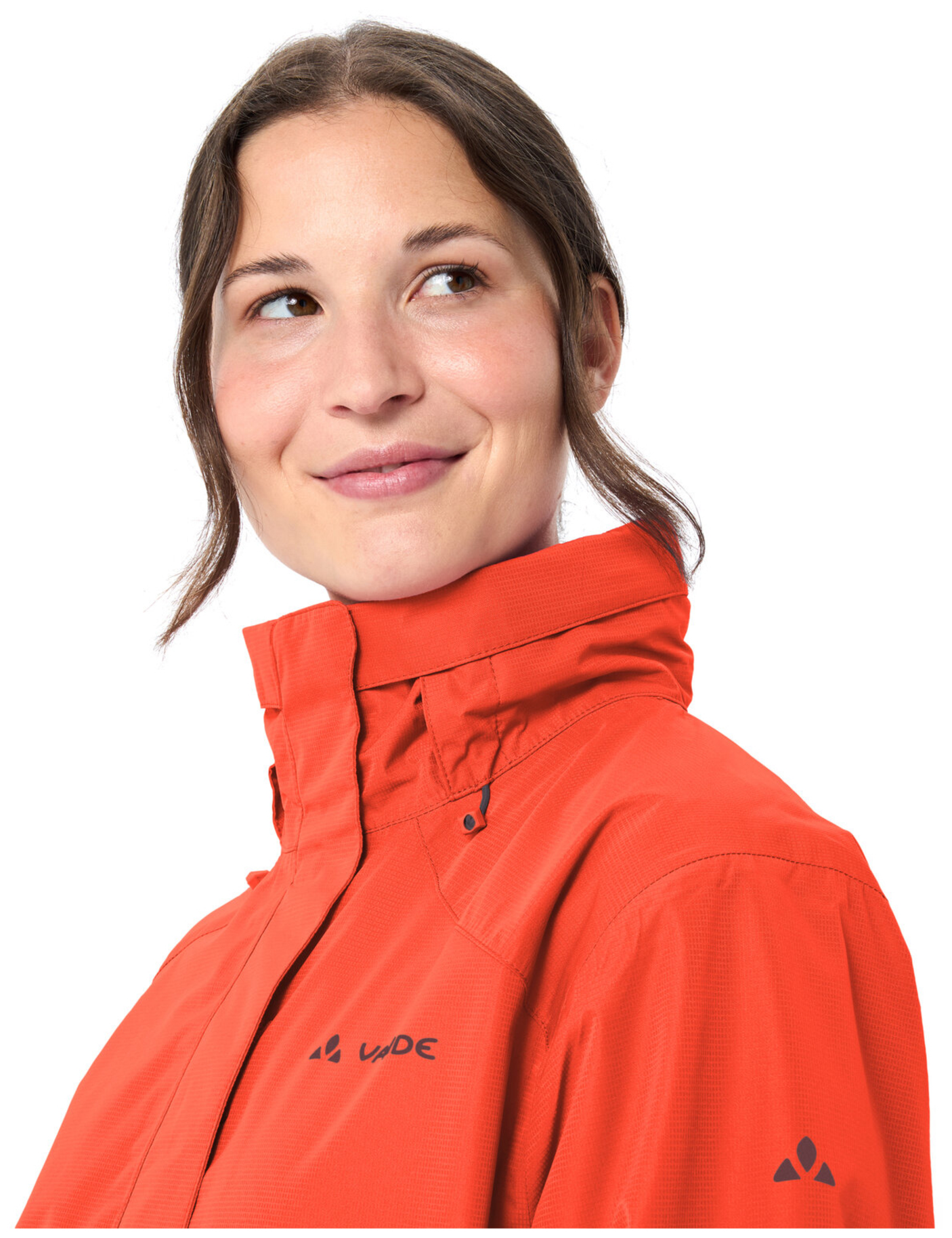 VAUDE Women's Escape Bike Light Jacket glowing red
