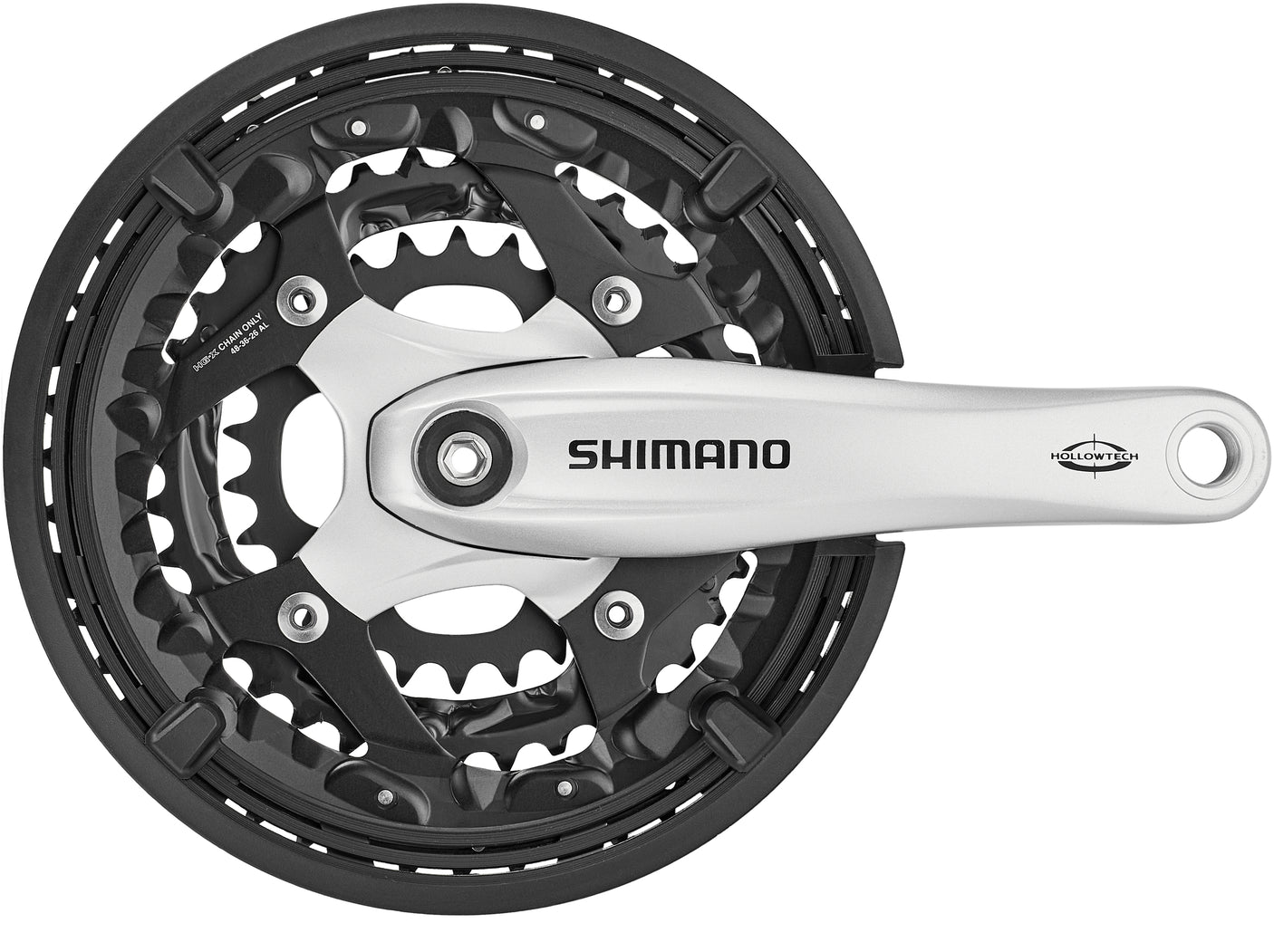 Shimano Trekking FC-T521 Octalink Kurbelgarnitur 3x10-fach 48-36-26 Zähne silber