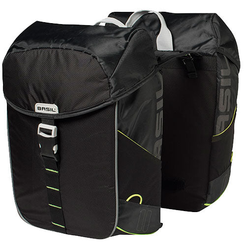 Basil Miles Doppel-Gepäckträgertasche 34l schwarz