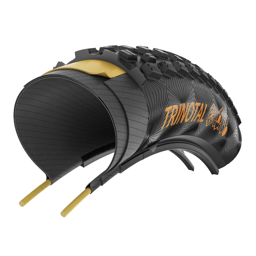 Continental Trinotal Trail Rapid Falt 28" Faltreifen schwarz / transparent skin