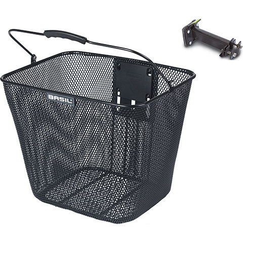 Basil BILBAO Vorderradkorb schwarz