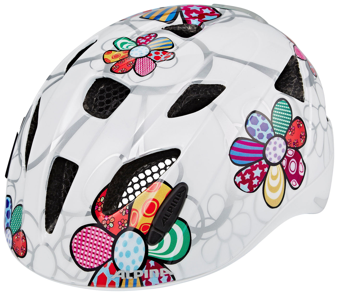 Alpina Ximo Flash Helm Kinder weiß/bunt
