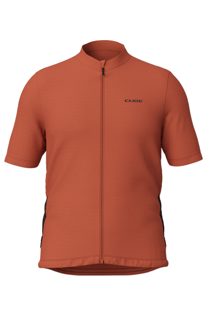 Cube GRAVEL Trikot Full Zip CARGO kurzarm red