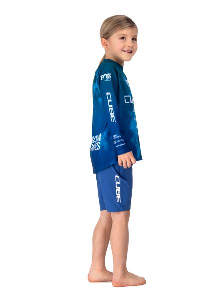 Cube MTB Trikot ROOKIE X Actionteam langarm blue´n´green