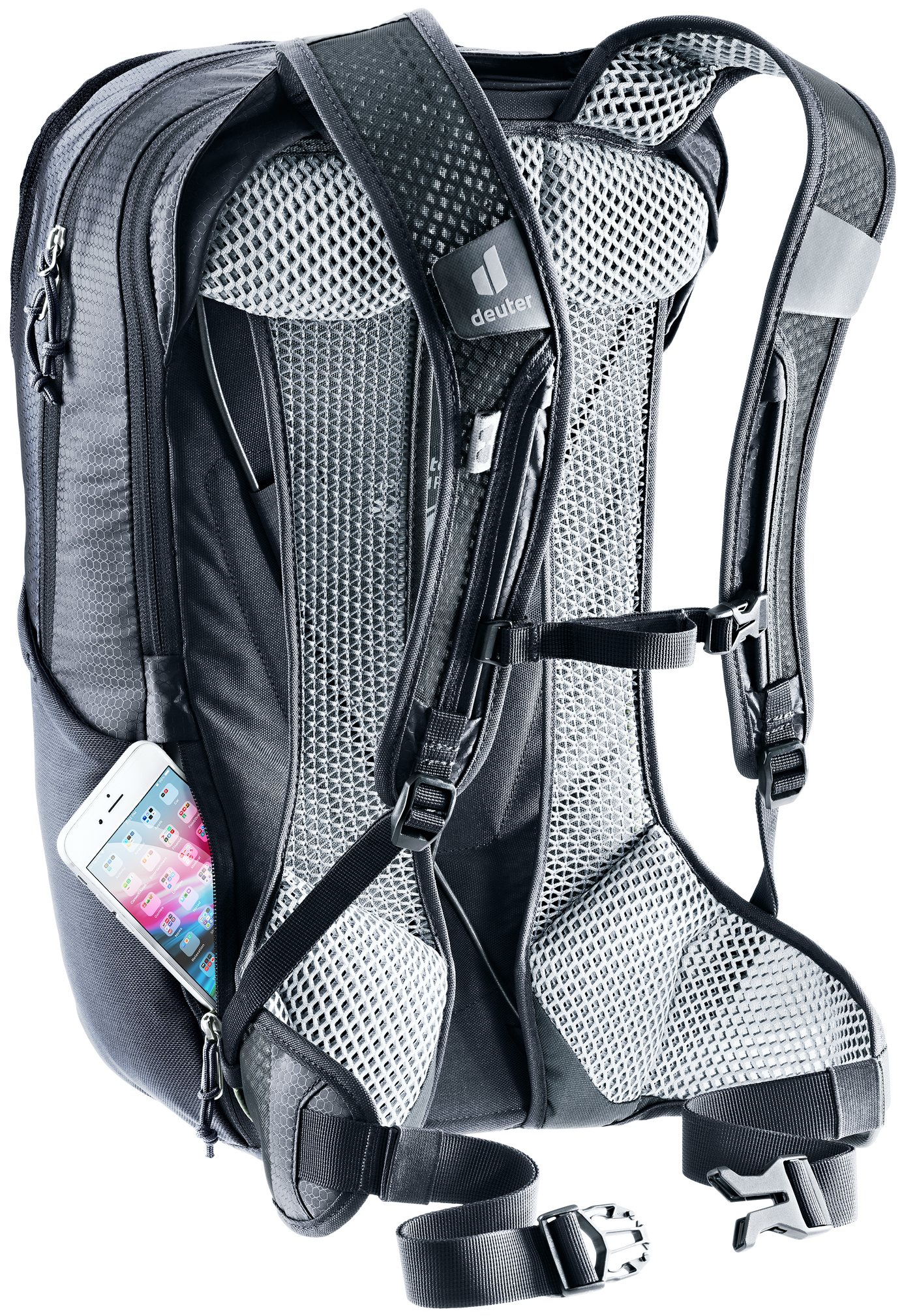 deuter Race Air 14+3 Rucksack schwarz
