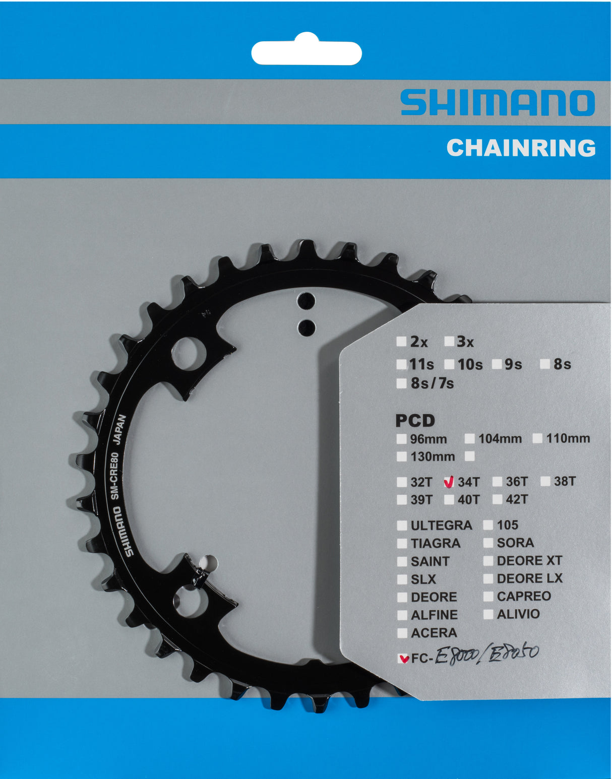 Shimano Steps SM-CRE80/SM-CRE80-B Kettenblatt 11-fach