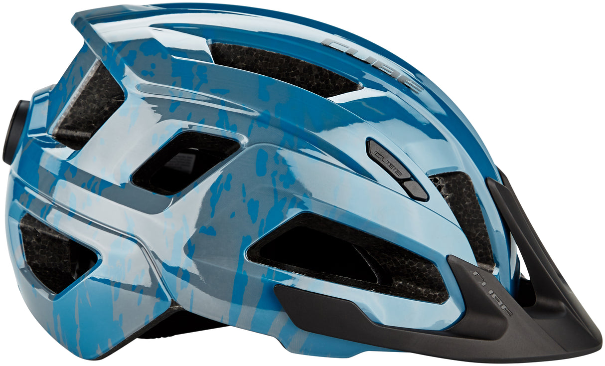 CUBE Helm STEEP glossy blue
