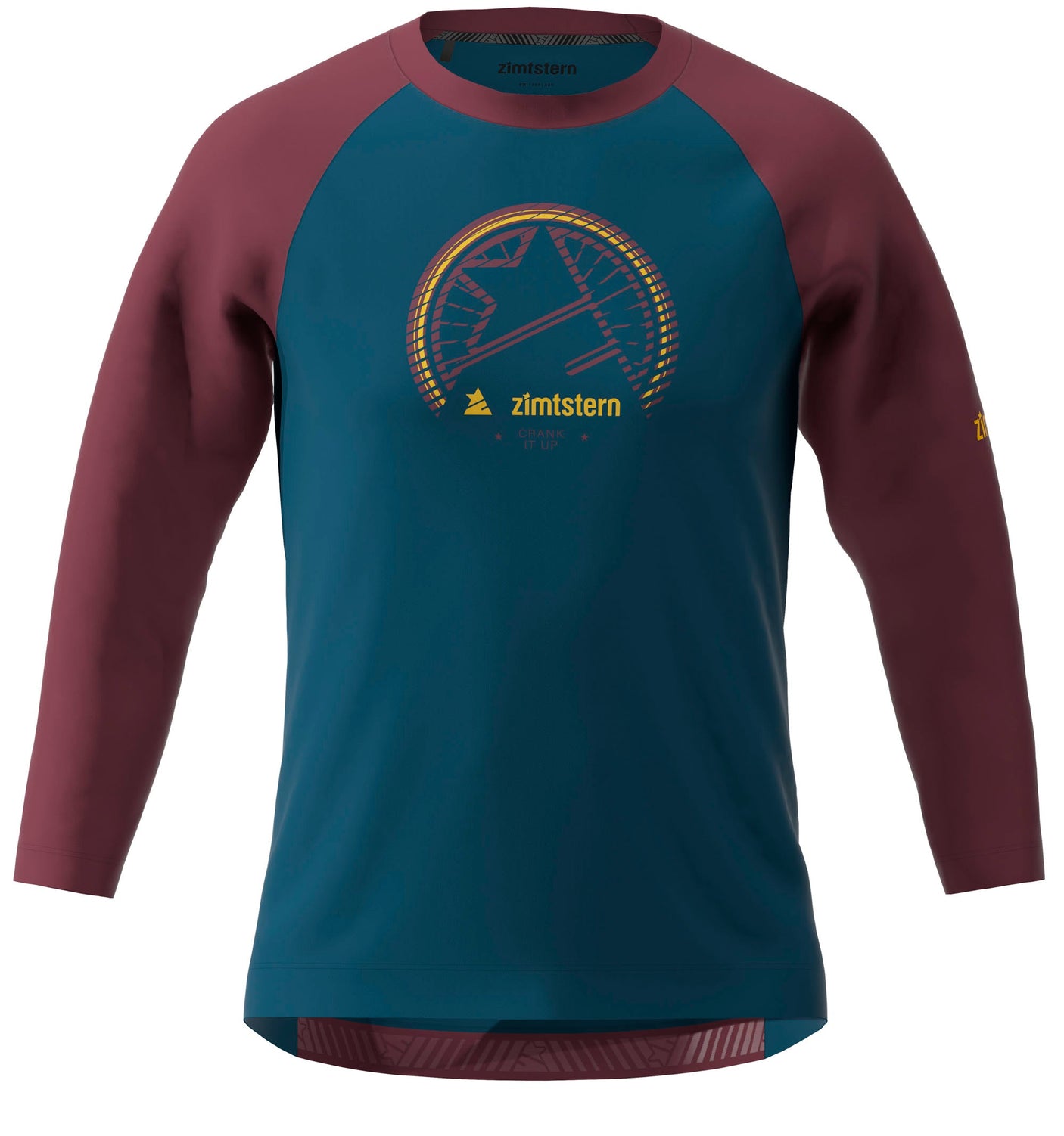 Zimtstern PureFlowz Shirt 3/4 Men French Navy/Windsor Wine