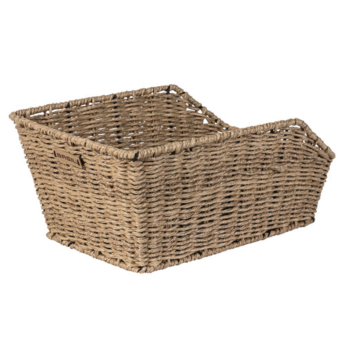 Basil Centro Rattan Look Hinterradkorb beige