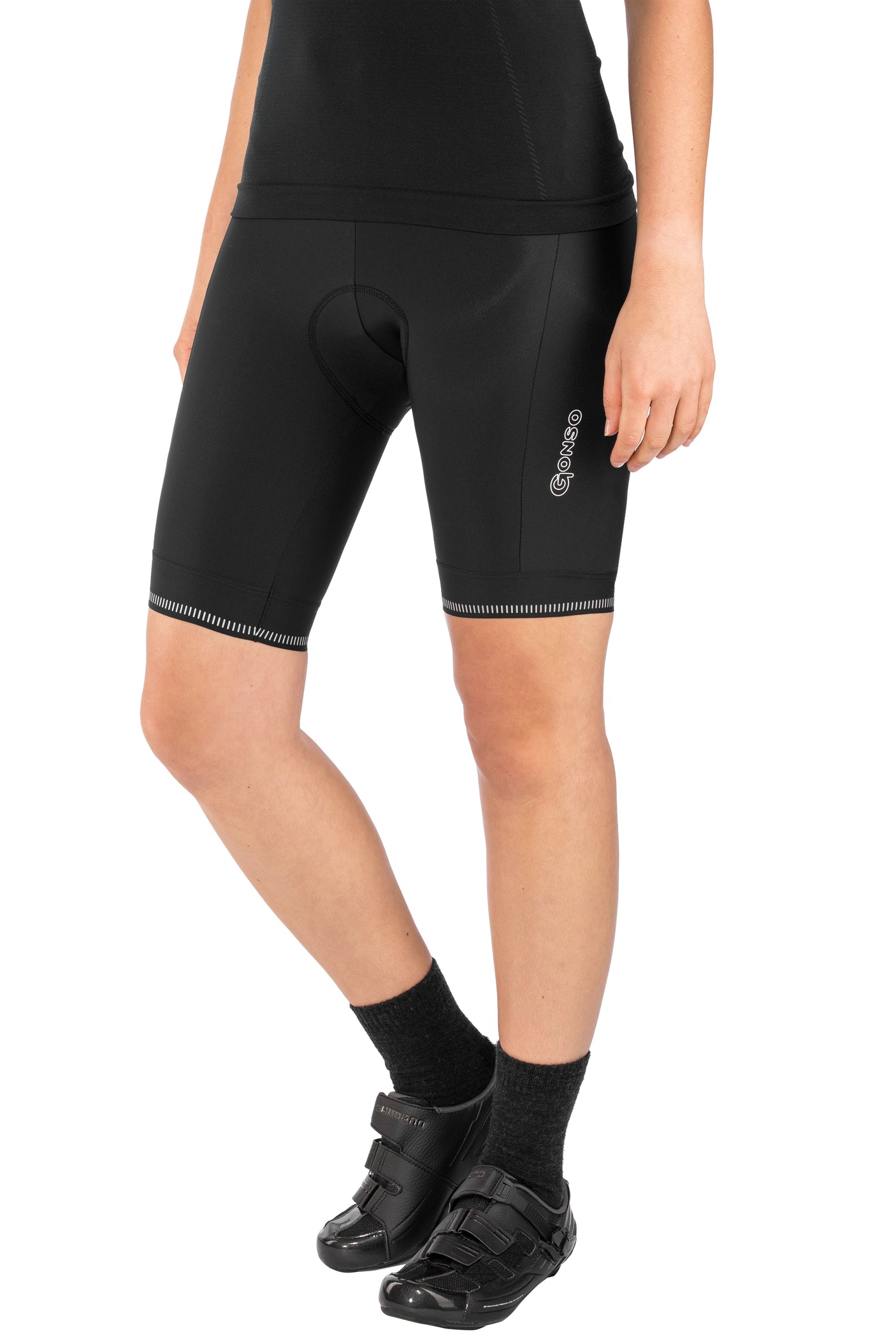 Gonso SITIVO Green W Shorts Damen black/bright green