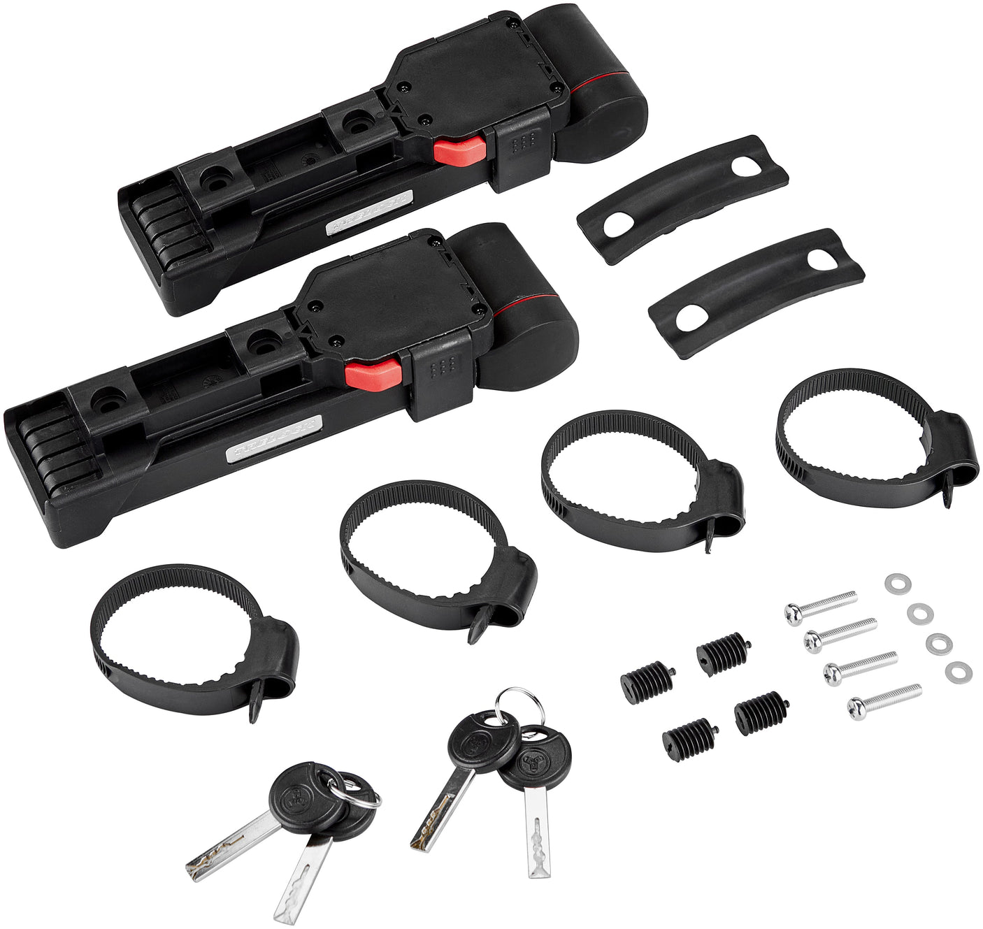 Trelock FS 480 COPS Faltschloss Doppel Set inkl. ZF 480 X-PRESS Halterung schwarz