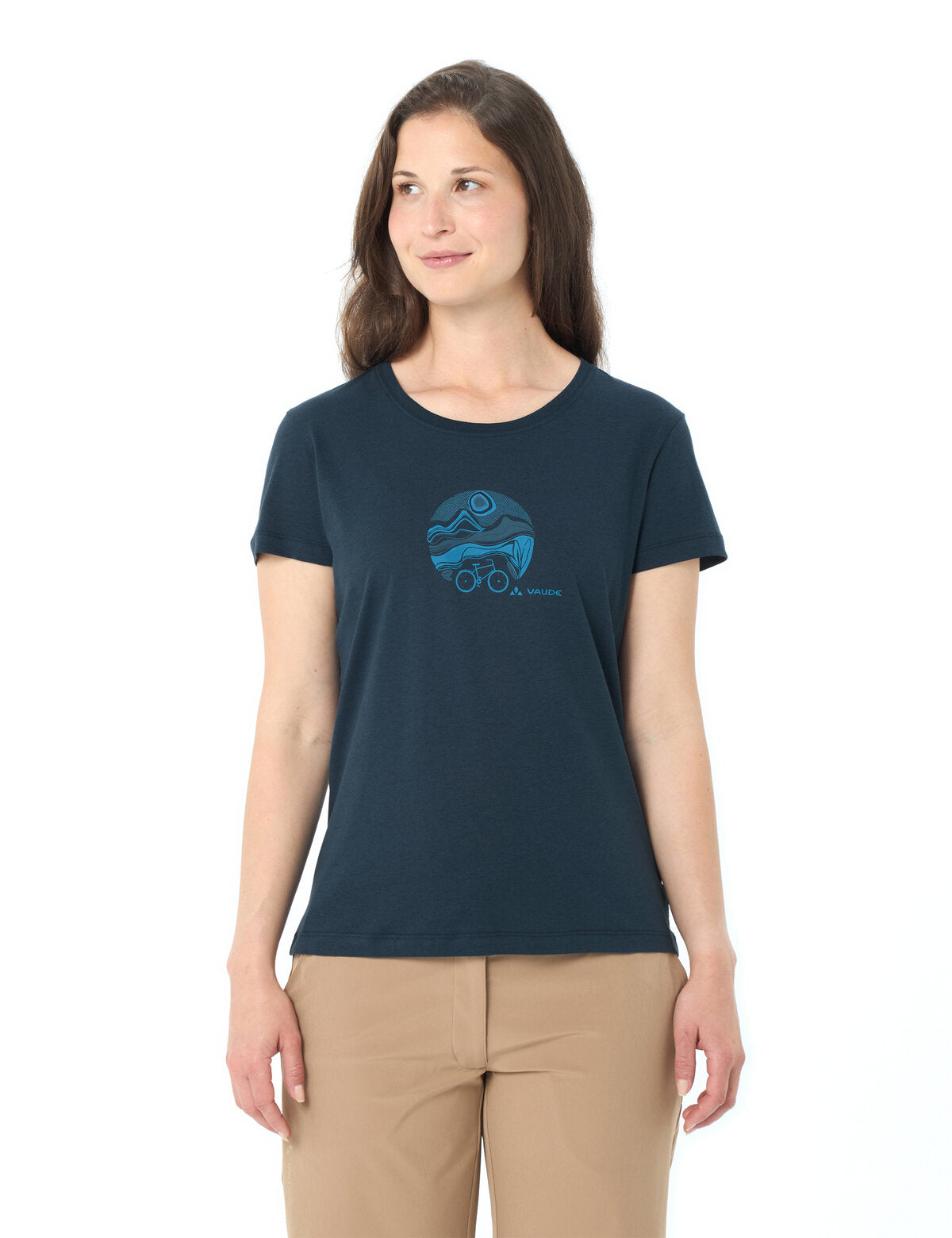 VAUDE Women's Cyclist T-Shirt V dark sea/dark sea