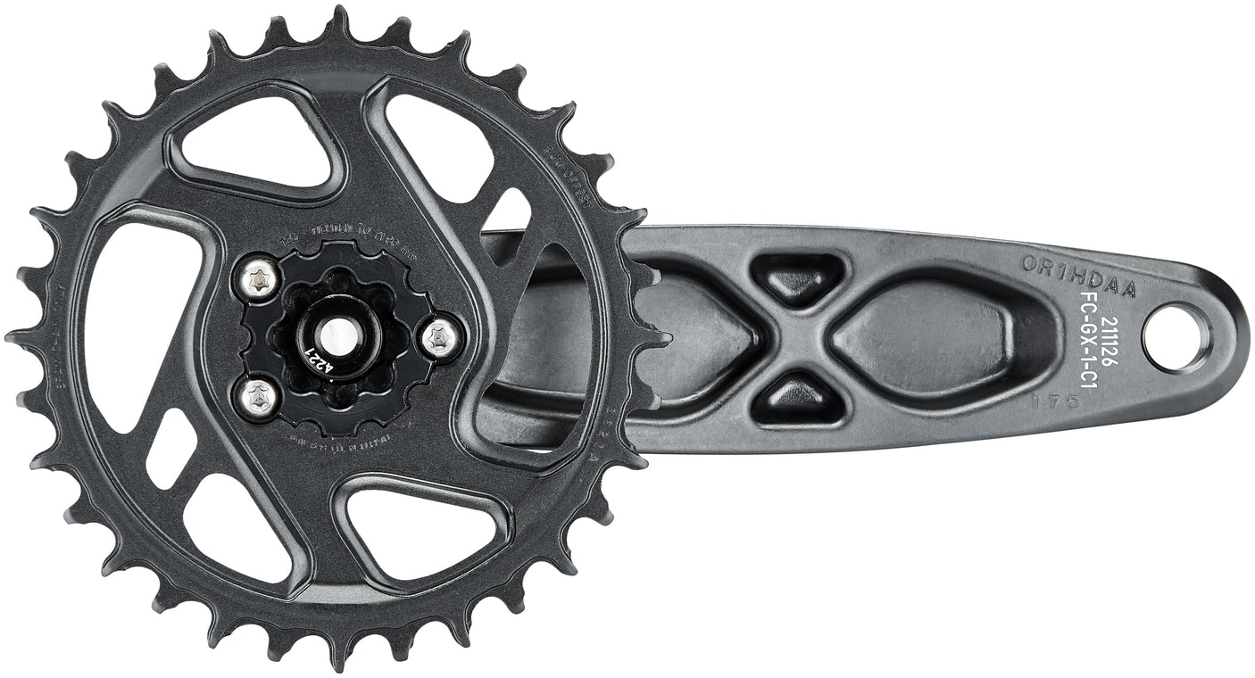 SRAM GX Eagle Boost DUB Kurbelgarnitur 12-fach 32 Zähne DM grau