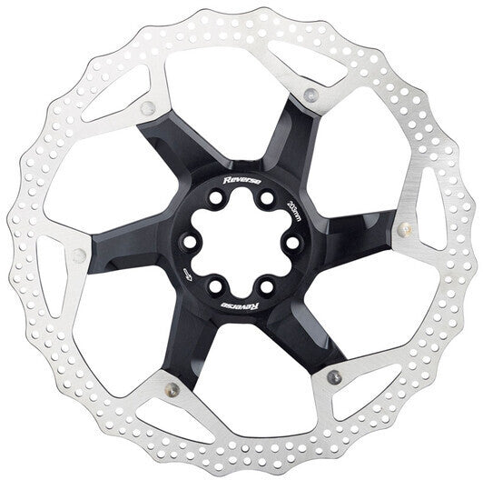 Reverse Bremsscheibe 6-Loch Aluminium/Stahl schwarz/silber