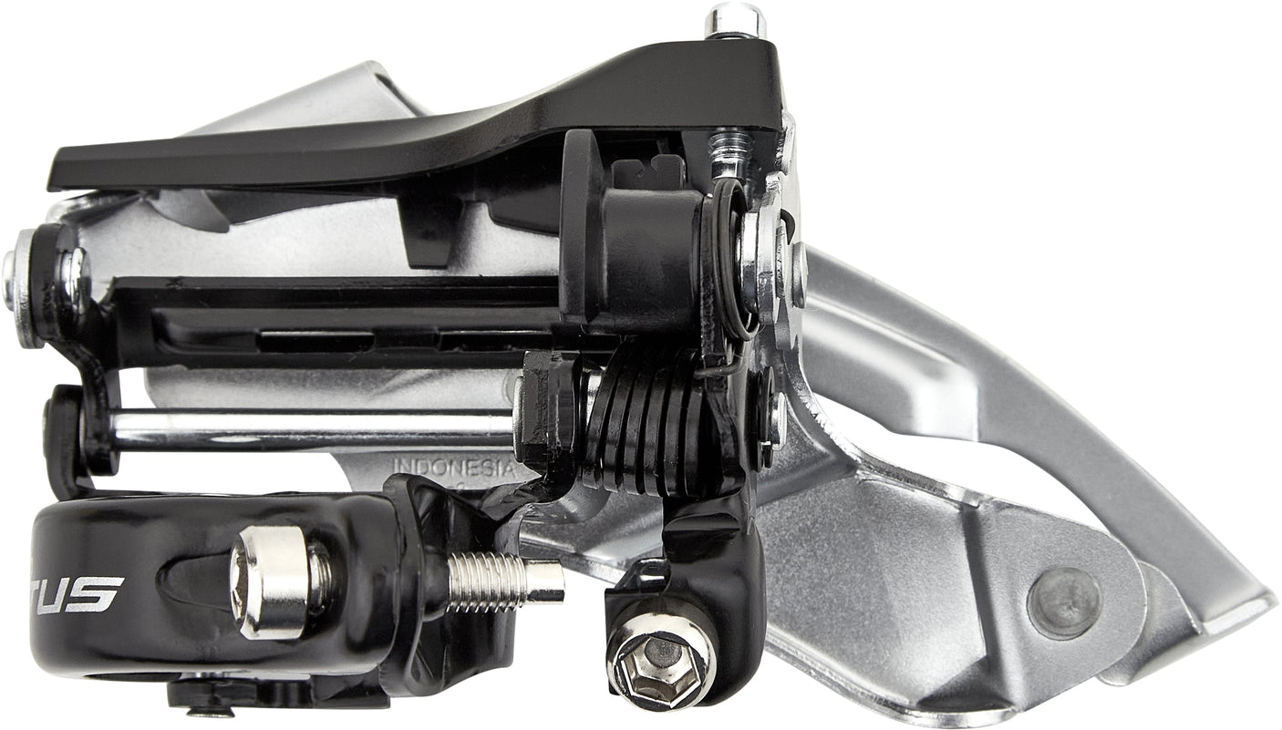 Shimano Altus FD-M370 Umwerfer 3x9-fach Schelle Dual-Pull schwarz/silber