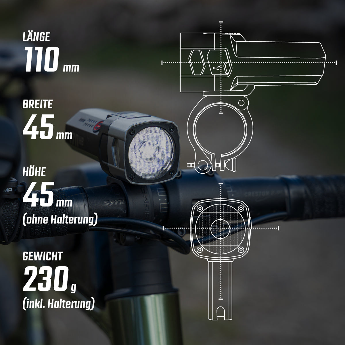Sigma AURA 170 HB LINK Frontlicht