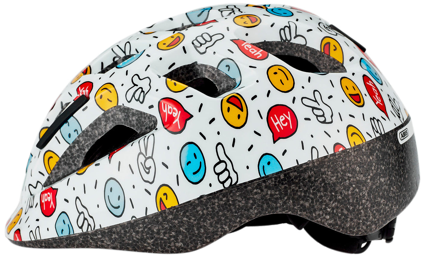 ABUS Smooty 2.0 Kinderhelm weiß smiley