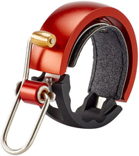 Knog Oi Luxe Fahrradklingel  black/red – aktuelle Variante