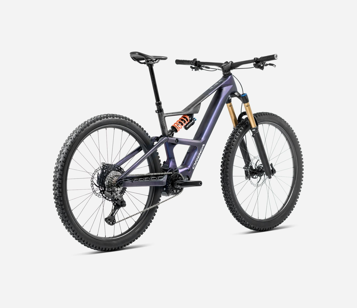 Orbea RISE SL M10 630W Tanzanite Carbon View - Carbon Raw (2025)