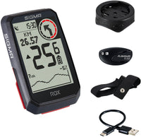 Sigma ROX 4.0 Fahrradcomputer Set inkl. Vorbauhalterung + Pulsgurt schwarz – aktuelle Variante