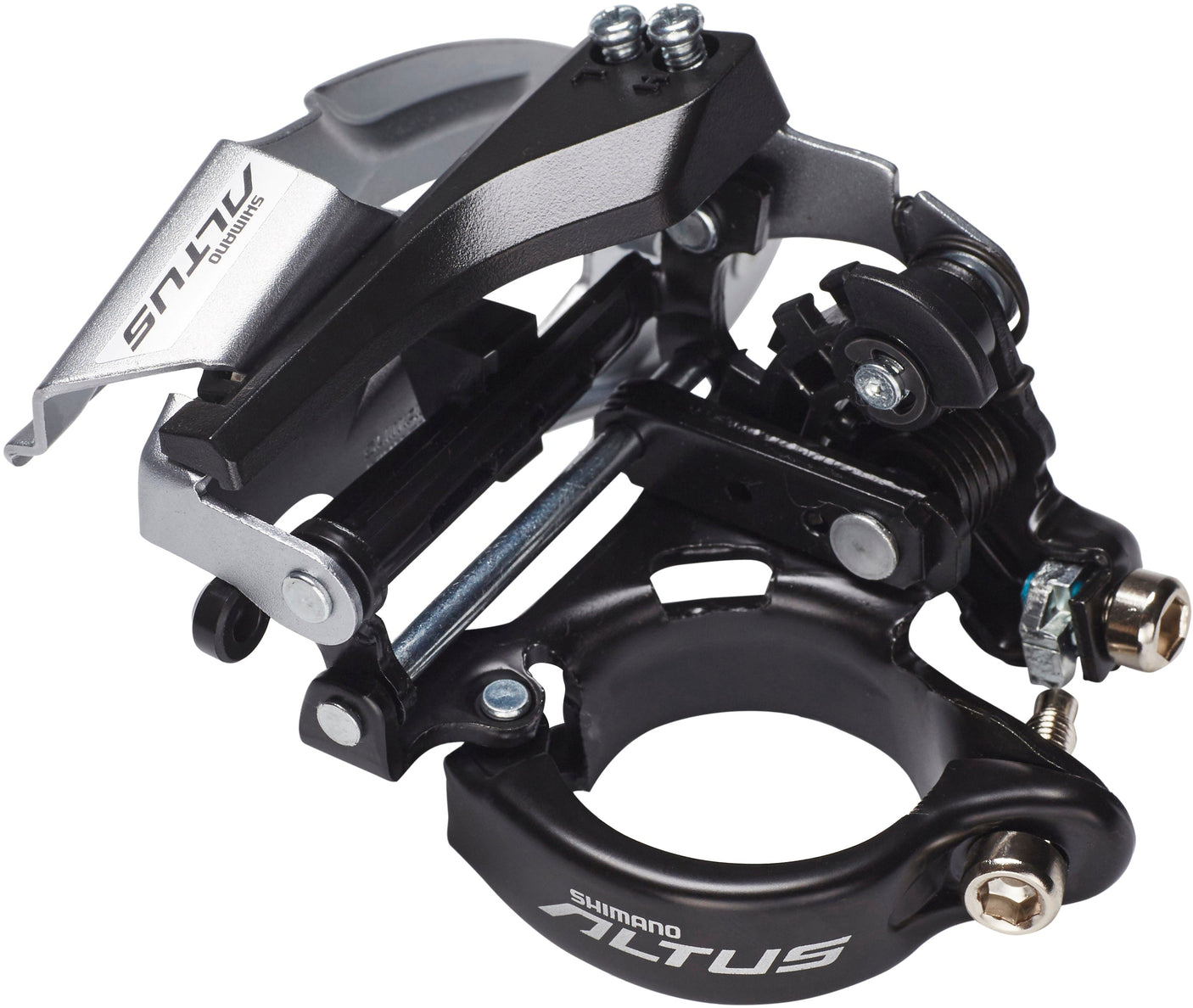 Shimano Altus FD-M370 Umwerfer 3x9-fach Schelle Dual-Pull schwarz/silber