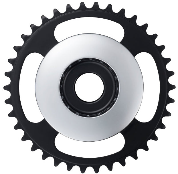 Shimano STEPS E6100 Kettenblatt Cl:46,5mm ohne Kettenschutz silber