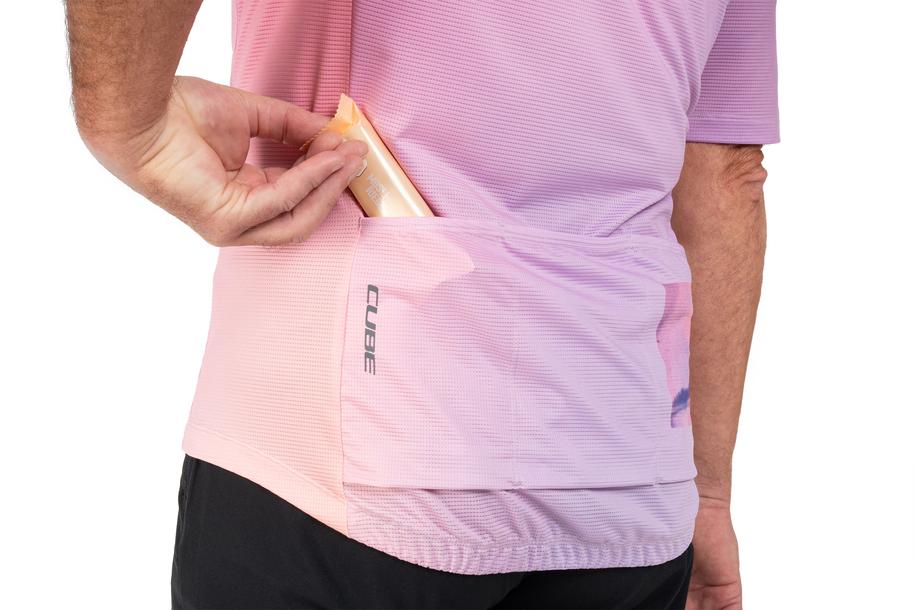 Cube Trikot CMPT Artline kurzarm purple´n´rose