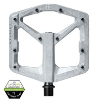 Crankbrothers Stamp 2 Large Plattform-Pedal  raw silver