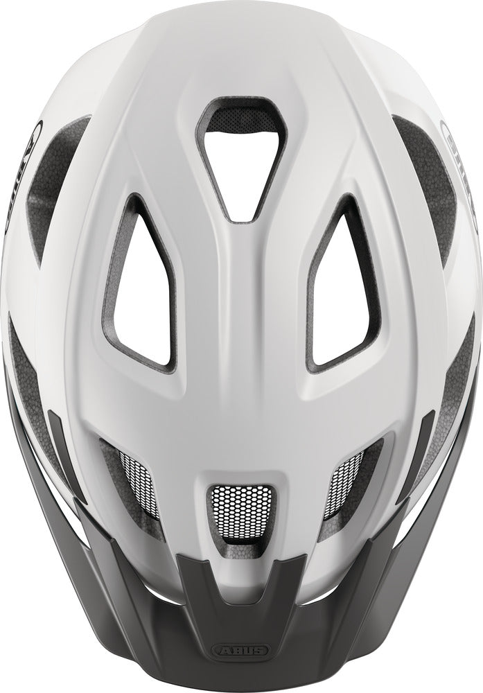 abus fahrradhelm damen weiß Abus Aduro 3.0 LED Urban Fahrradhelm | polar white
