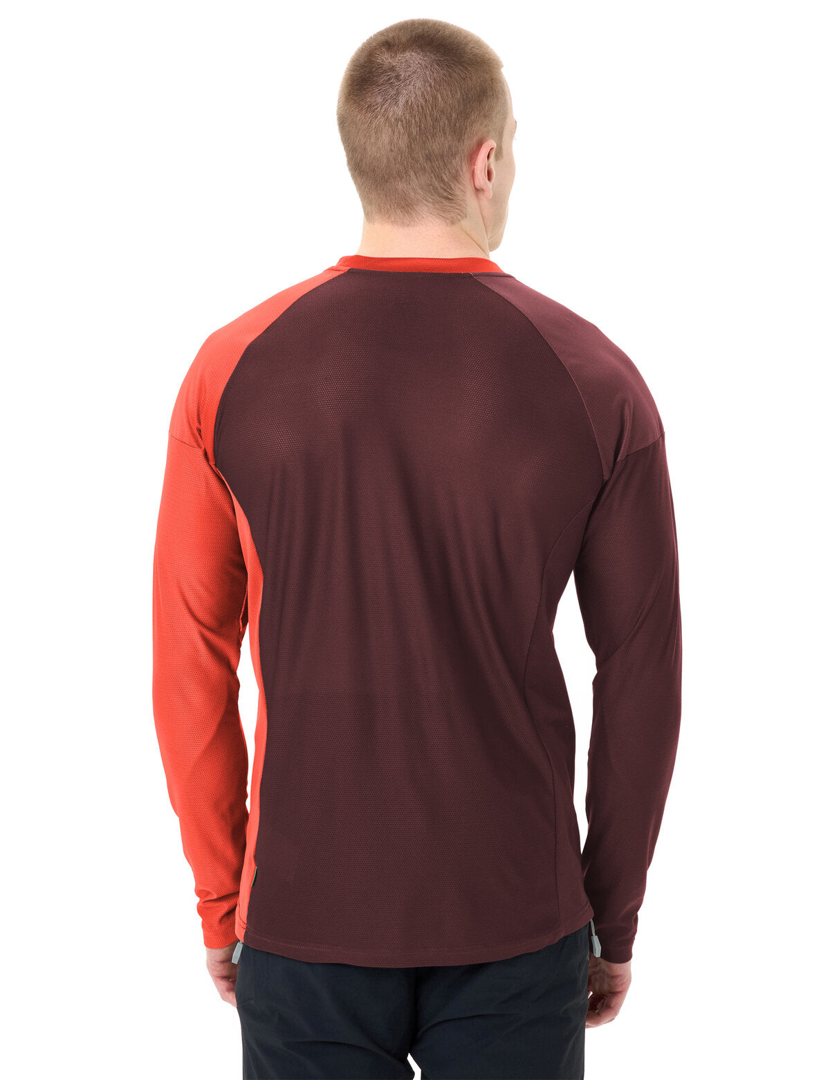 VAUDE Men's Moab LS T-Shirt VI glowing red/black