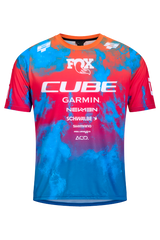 Cube MTB Trikot X Actionteam kurzarm blue´n´pink´n´orange