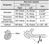 Shimano Nexus/Alfine 5R Sicherungsscheibe Rechts für Getriebenabe