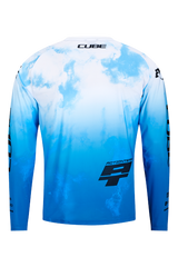 Cube MTB Trikot X Actionteam langarm topas blue