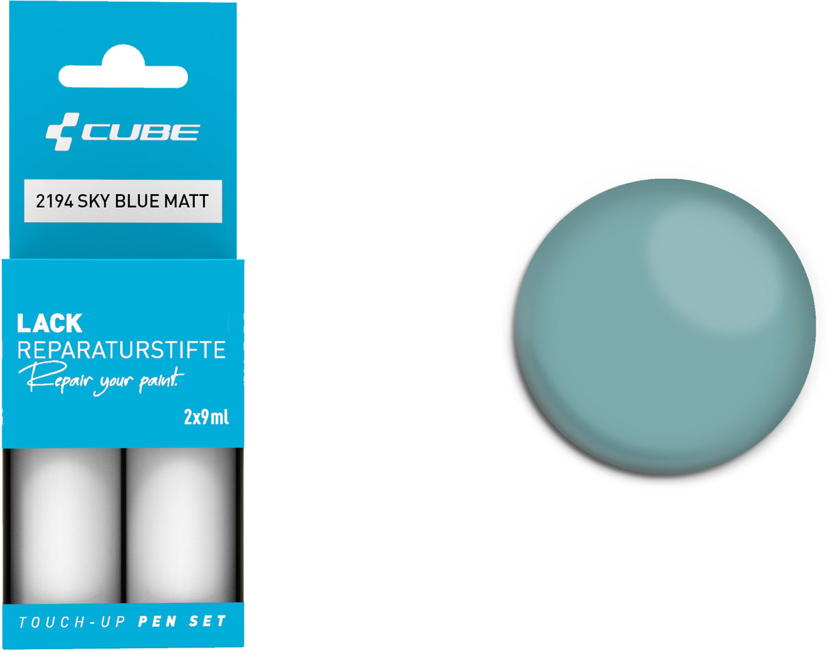 CUBE Lackstift Set SKY BLUE matt 2194