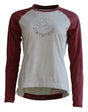 Zimtstern PureFlowz Shirt LS Wmns Glacier Grey Melange/Windsor Wine