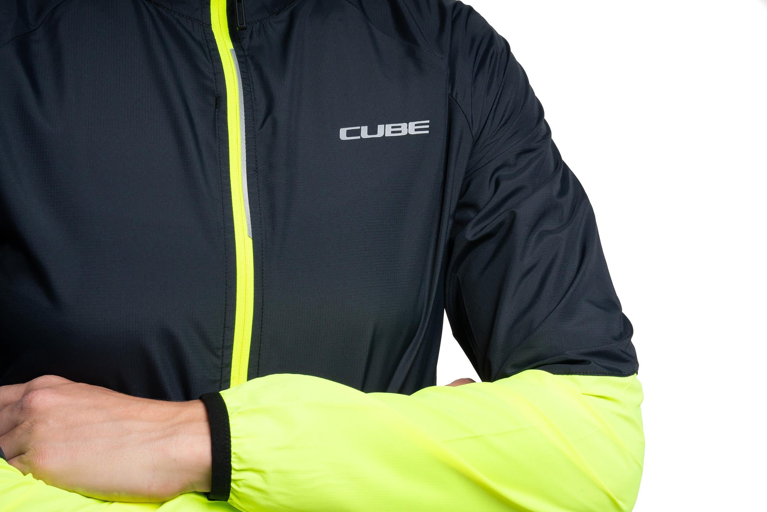 Cube WS Windjacke CMPT black´n´yellow