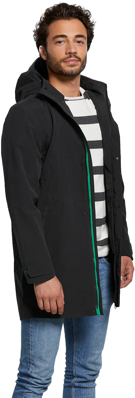 Basil Mosse Regenparka Herren schwarz