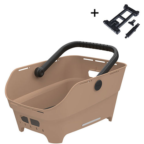 Basil Gepäckträgerkorb CENTO NEO MIK 2.0 Gepäckträgerkorb  sand