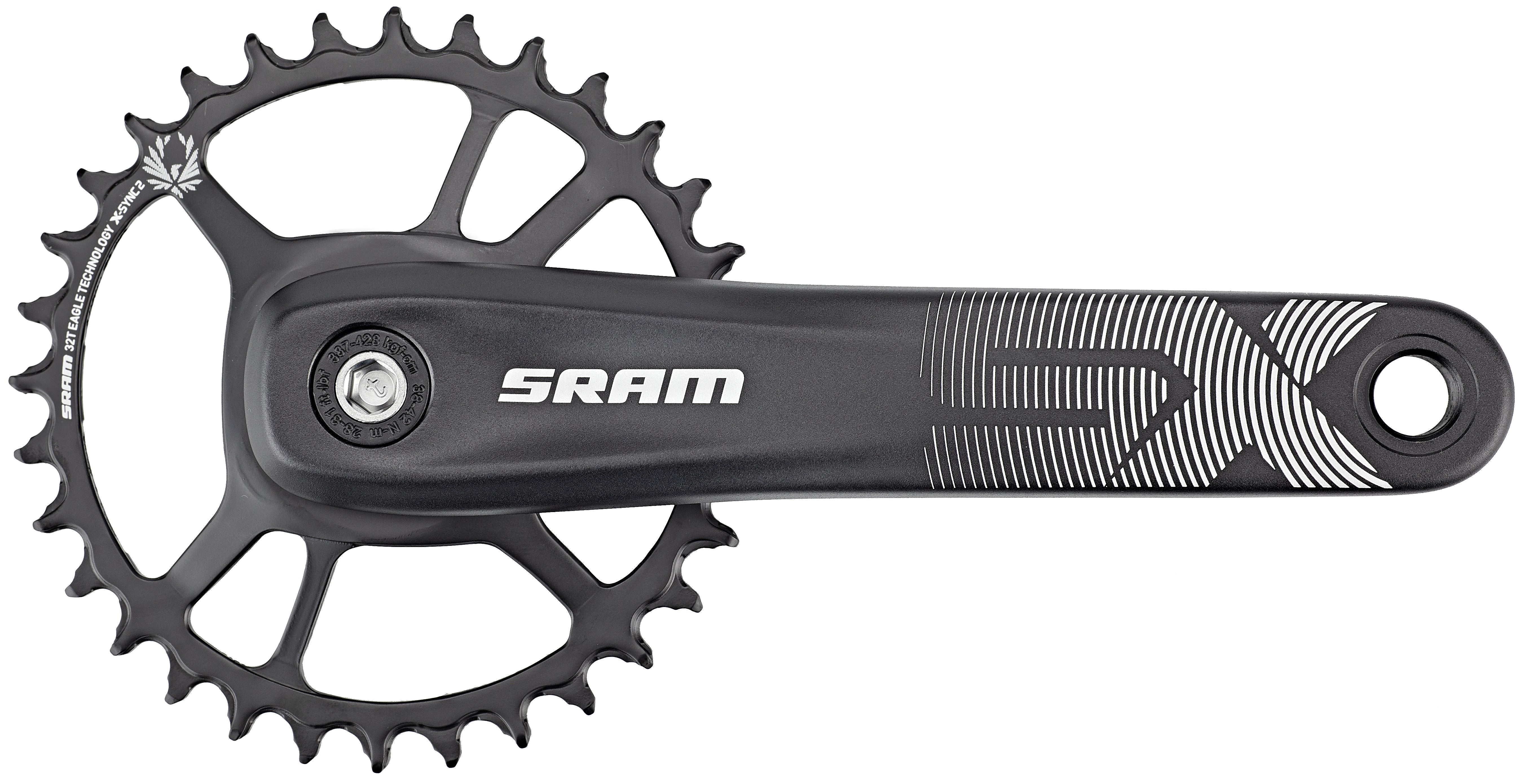 SRAM SX Eagle Power Spline Kurbelsatz 32Z 12-fach schwarz