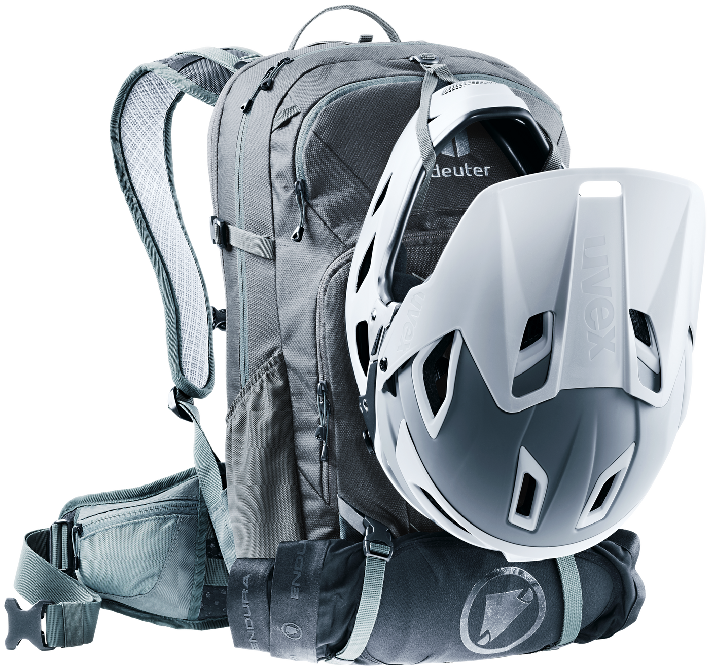 deuter fahrradrucksack protektor deuter Attack 20 Fahrradrucksack grau